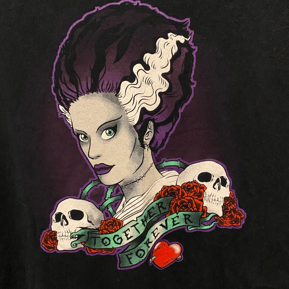 BRIDE OF FRANKENSTEIN Heavy Cotton Tee by Gildan - Mens XL, Excellent